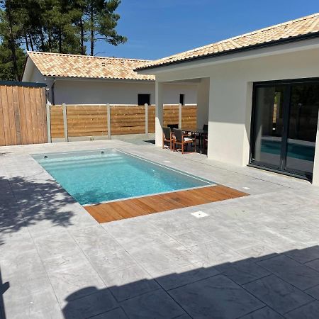 Villa Lacanau avec piscine chauffée Extérieur photo